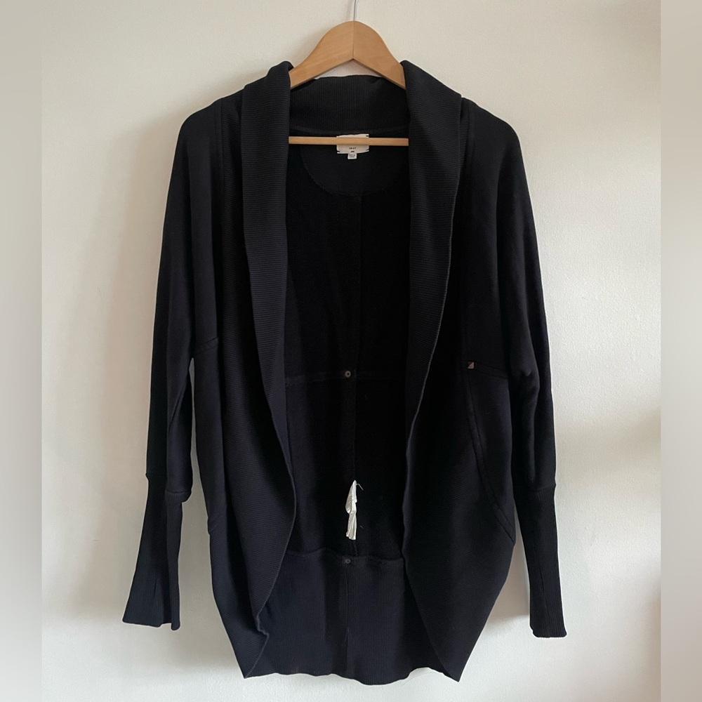 Aritzia Wilfred Free Diderot Cocoon Oversized Cardigan Dark Academia GrungeGoth - Picture 4 of 8